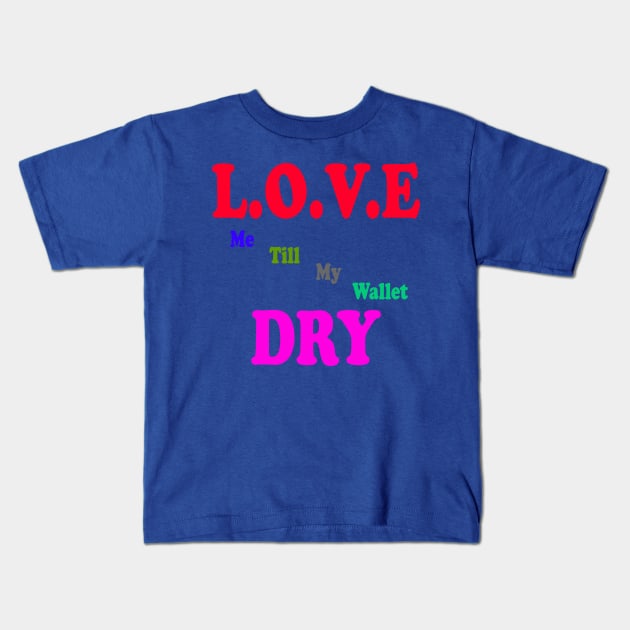 Love Wallet Kids T-Shirt by Anvist